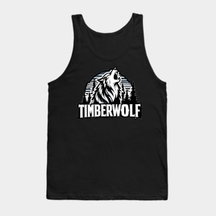 timberwolves basketball gift wolf Tank Top